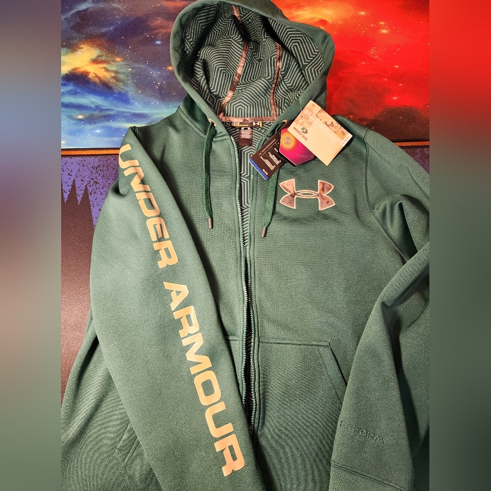 Under Armour Zip Hoodie Mossy Oak Green